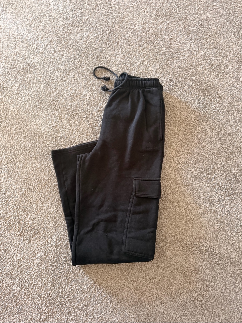 Garage Unisex Black Cargo Joggers